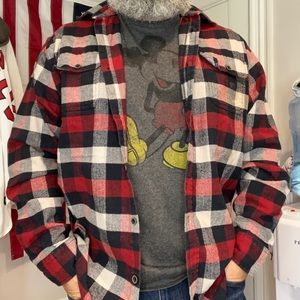 Men’s double thick flannel shirt - large